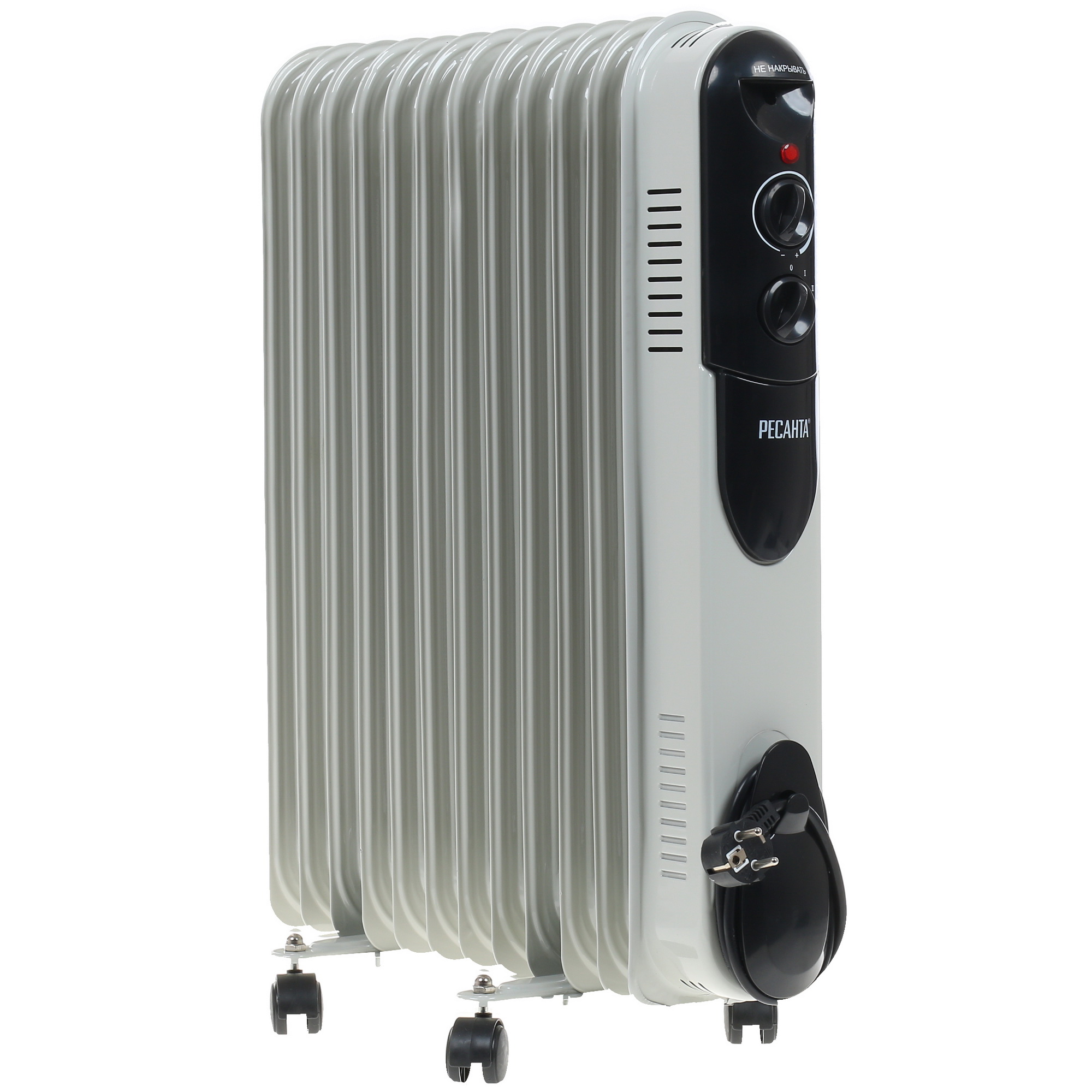 1076918 Масляный обогреватель Ресанта ОМПТ-12Н белый STDN-0082637