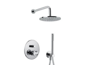 Хромированный латунный смеситель для душа с переключателем