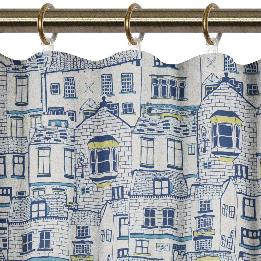 Штора на ленте для кухни «Город» 145x180 см цвет мультиколор LINEN WAY STLM-2121869 - Вид №3