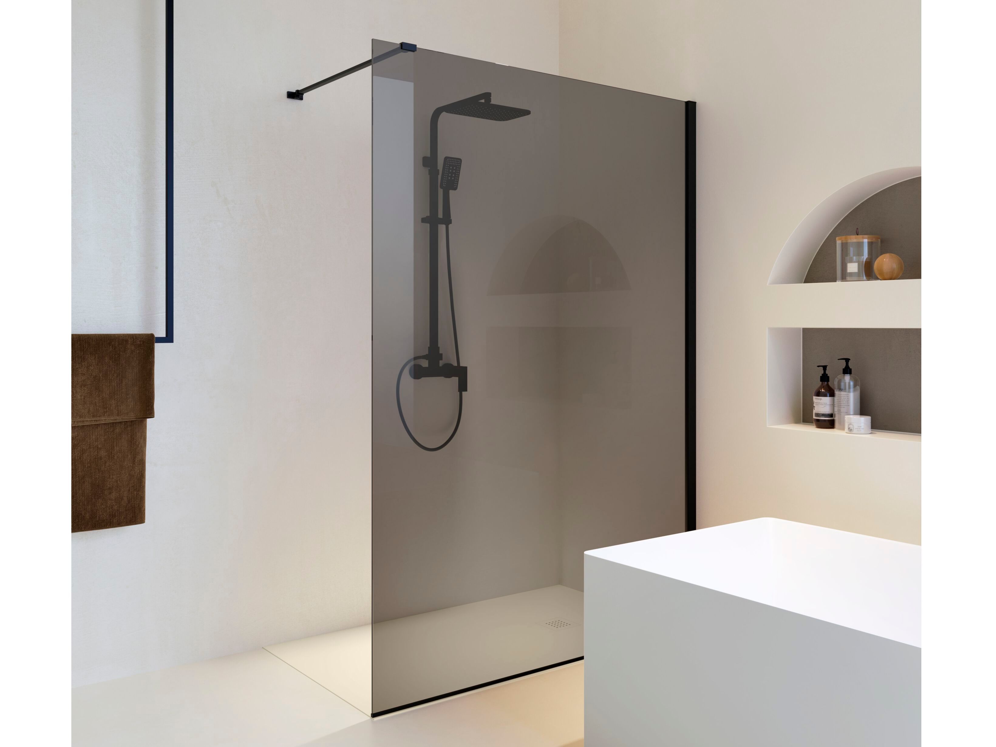 Алюминиевый и стеклянный душ TAMANACO N8PAR53 ARCH-00074280