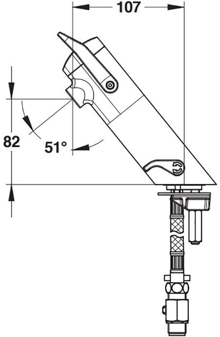 Порционный смеситель Presto Neo Duo S 68070 для раковины 68070.0 - Вид №1