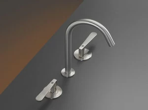 Ceadesign Смеситель для раковины с 3 отверстиями из нержавеющей стали Lutezia Ltz 10