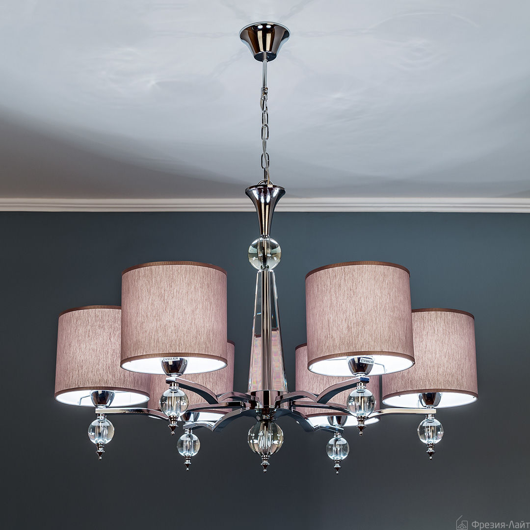 Frezia Light 1006/6 gray 83 люстра подвесная серая 116936