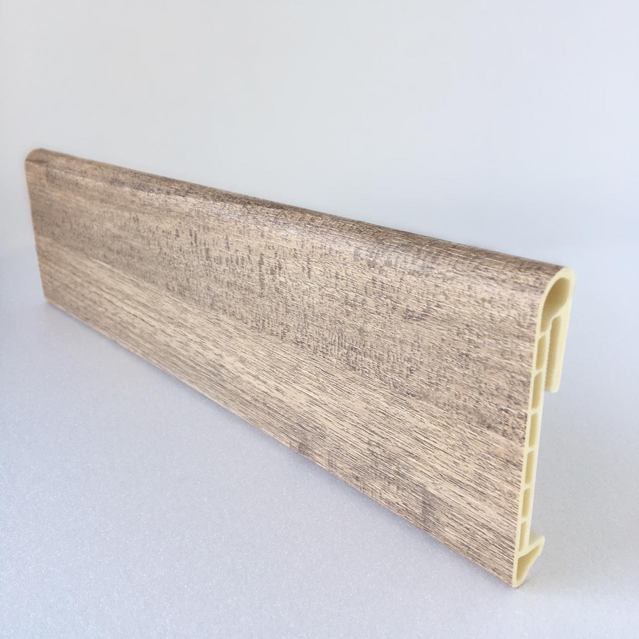 Напольный плинтус  Дуб горный 80мм DEKOR PANEL DP074