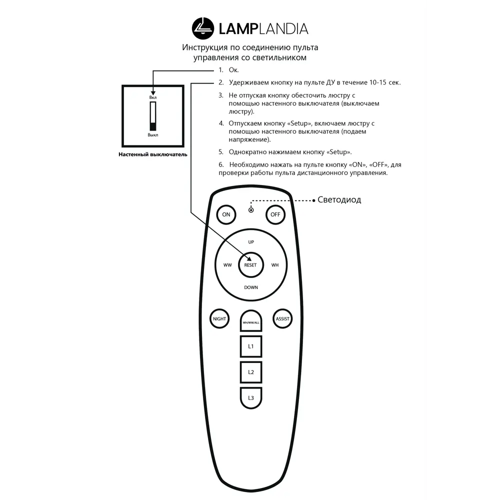 Люстра потолочная светодиодная Lamplandia Bergen Black L1479 с пультом управления, 15 м²,регулируемый белый свет, цвет черный STLM-2112559 - Вид №12