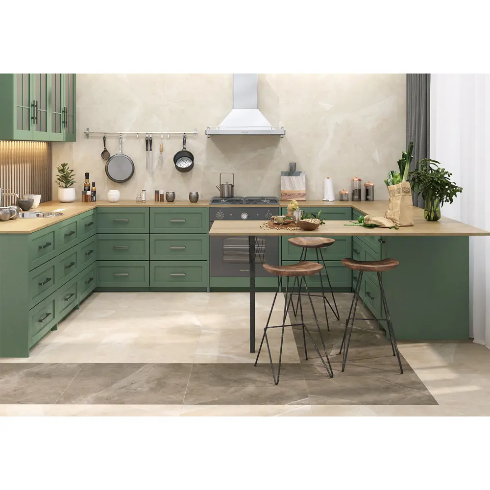 Глазурованный керамогранит Alma Ceramica Merida 04 60x60 см 1.8 м² матовый цвет бежевый STLM-2208490