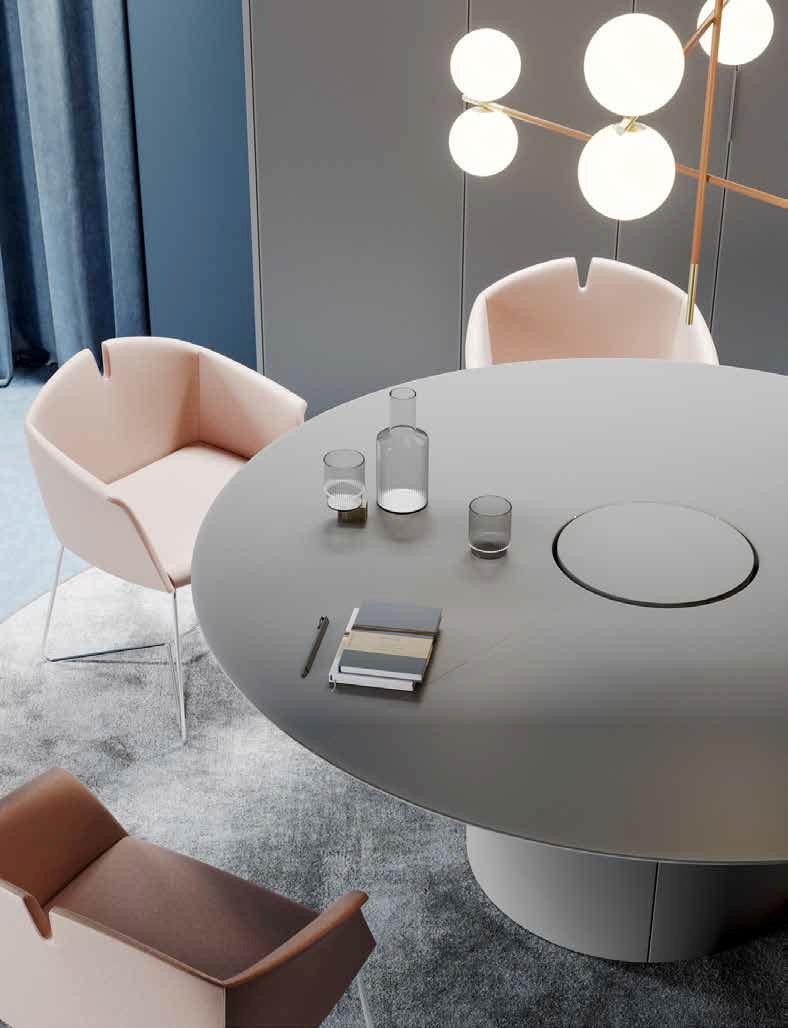 PROF Круглый стол для переговоров с системой управления кабелями Extralight sun-id-1417316 - Вид №3