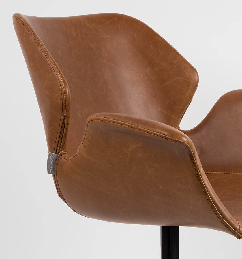 Кресло Nikki коричневое Zuiver 1200140 - Вид №5