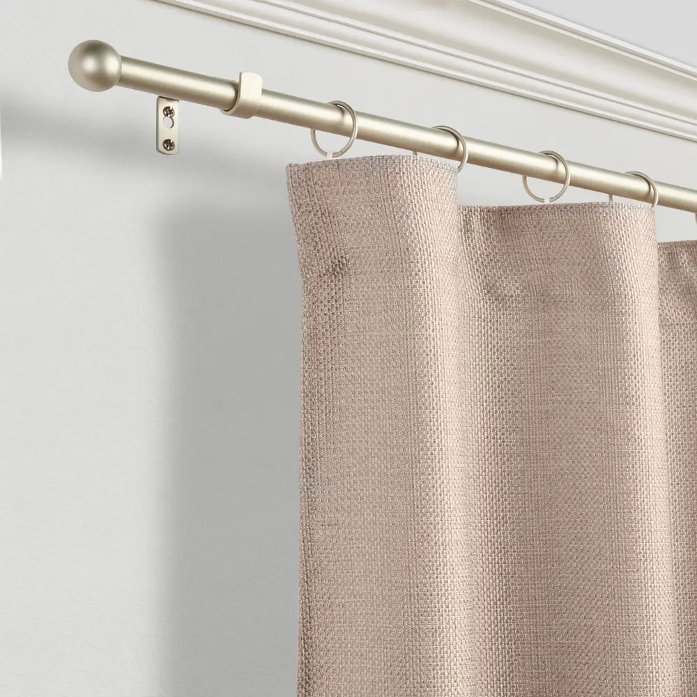 Карниз однорядный раздвижной d19/16 мм шар 160-320 см цвет сталь ORBIS STLM-2209730 - Вид №4