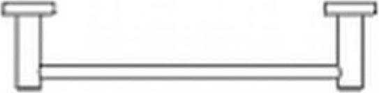 W4909.NM Полотенцедержатель DESIGN ширина 335 мм COLOMBO PLUS Colombo Design - Вид №2