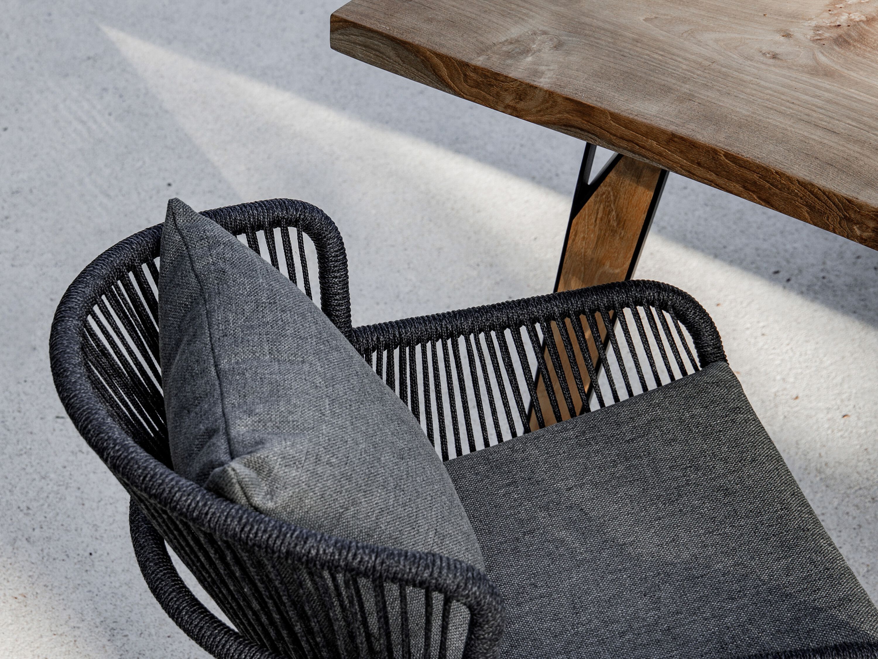 Алюминиевый и деревянный садовый стул cbdesign Altea ARCH-00114278 - Вид №3