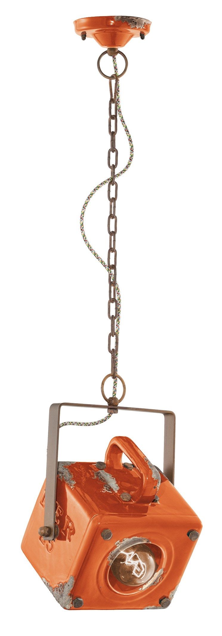 Промышленный стиль керамический поворотный подвесной светильник FERROLUCE Industrial ARCH-00139936 - Вид №2