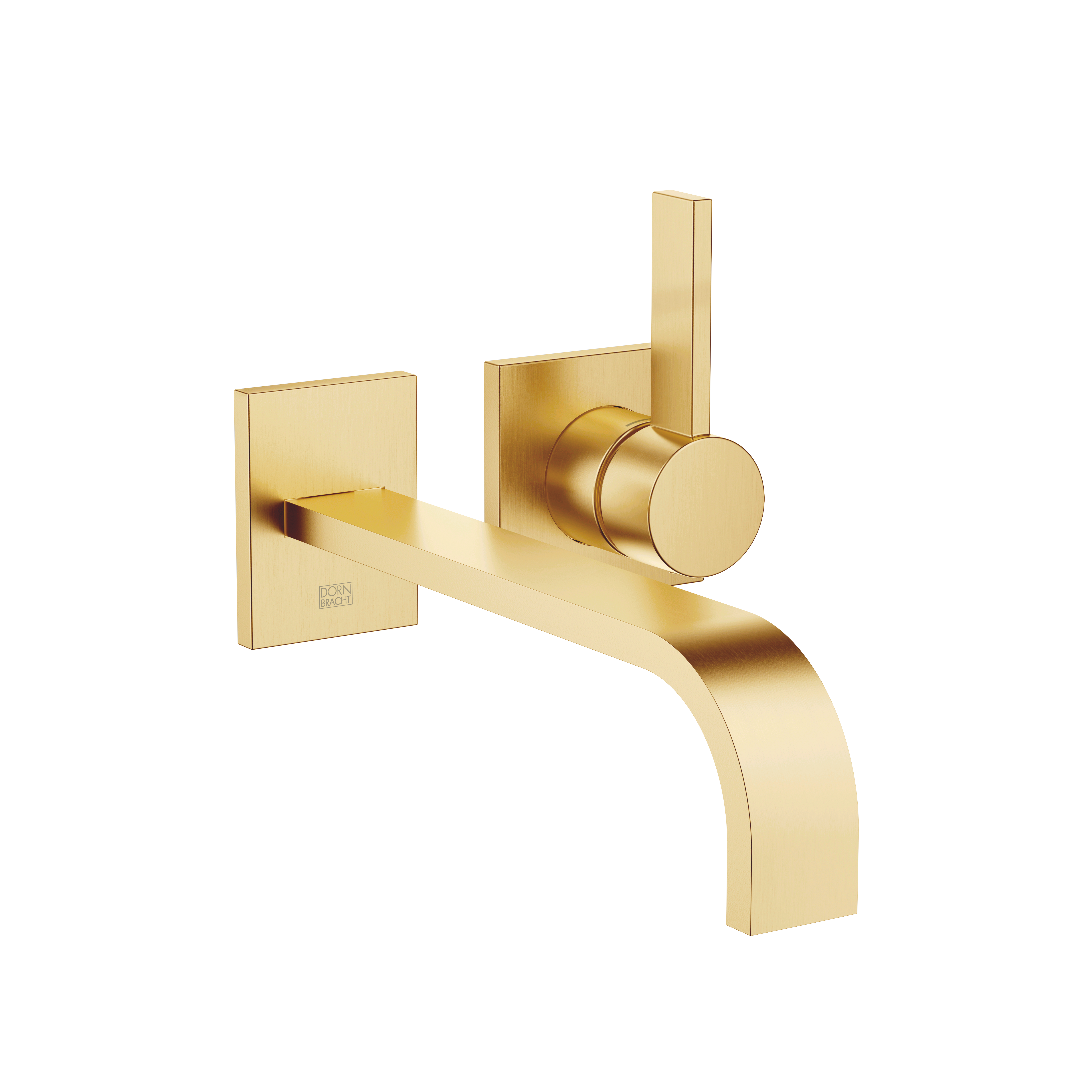 MEM Смеситель для раковины, однорычажный, настенный, без донного клапана - Brushed Durabrass (23-каратное золото) 36862782-28 DornBracht