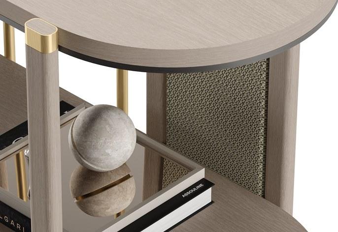 FRATO Самонесущий открытый книжный шкаф из массива дерева  Ffu030011aaa  - Вид №2