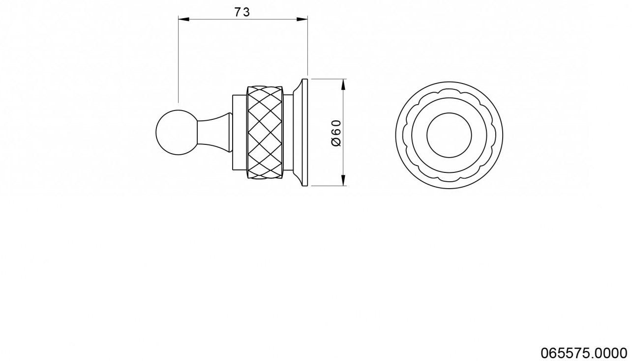 Bronces Mestre Крючок для халата Coquette 065575.000.50 - Вид №1