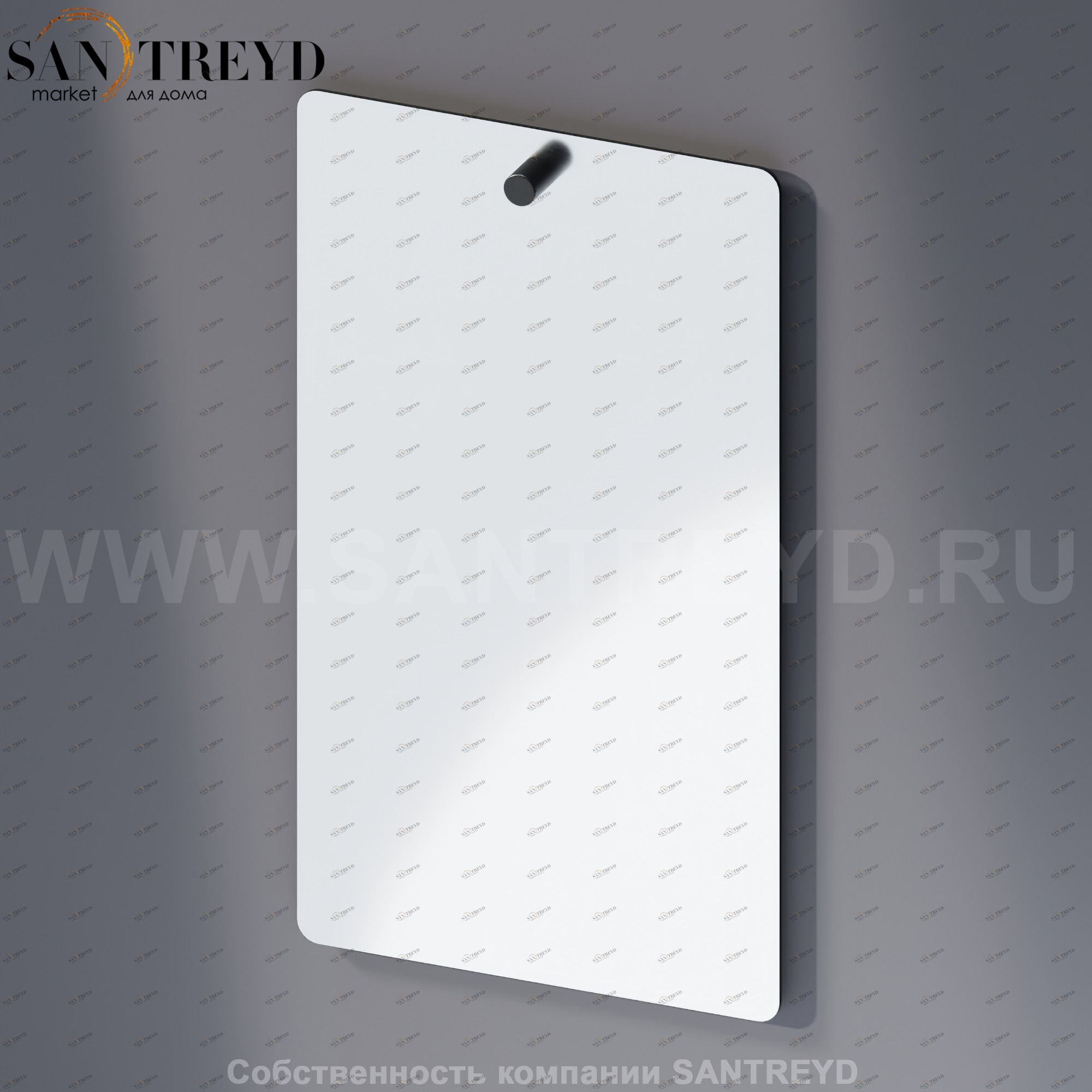 Agape DOT LINE Зеркало с держателем черным ADTL0459.N ADTL0459N