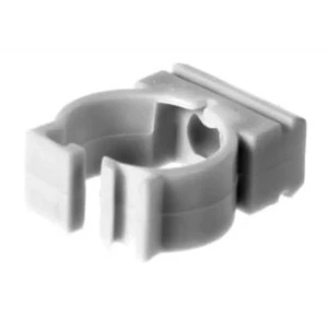 Держатель с защелкой для труб Экопласт D16 мм цвет серый 10 шт.