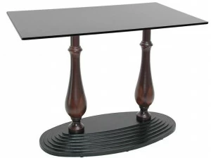 Vela Arredamenti Основание стола из чугуна и дерева Bagro