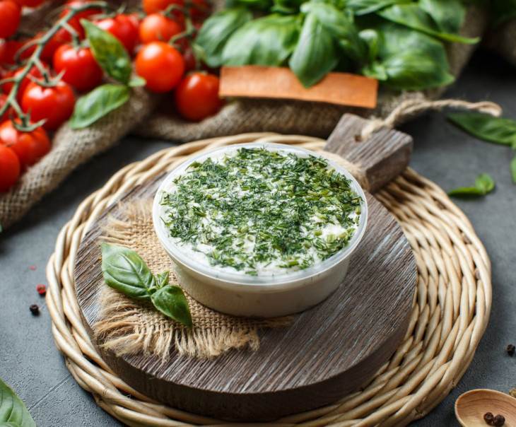 6690 Сало белорусское с чесноком и зеленью (бутербродное) Вкусляндия  - Вид №1