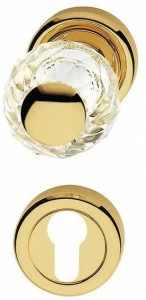 LINEA CALI' Дверная ручка из хромированной латуни с кристаллами swarovski® с замком Veronica