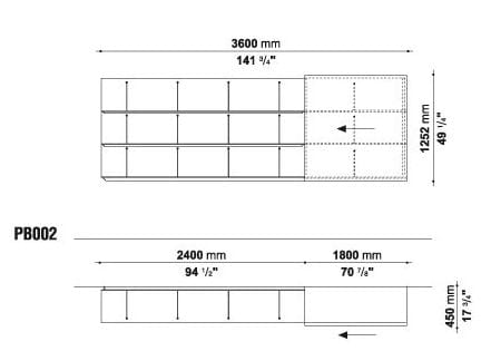 Шкаф с распашными дверцами B&B Italia PAB ARCH-00006577 - Вид №1
