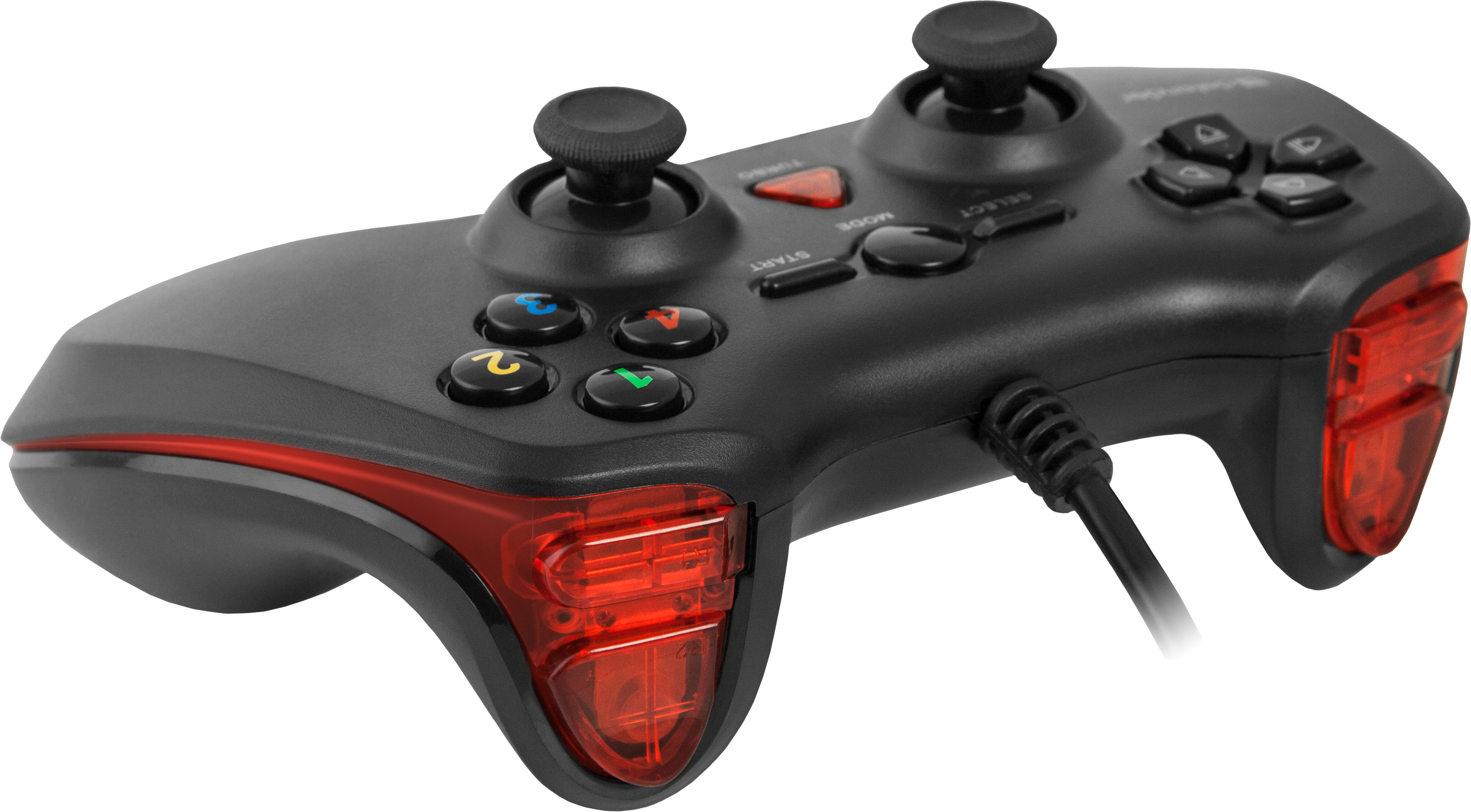 64248 проводной геймпад archer usb-ps2/3, 12 кнопок, 2 стика Defender Santreyd  - Вид №1