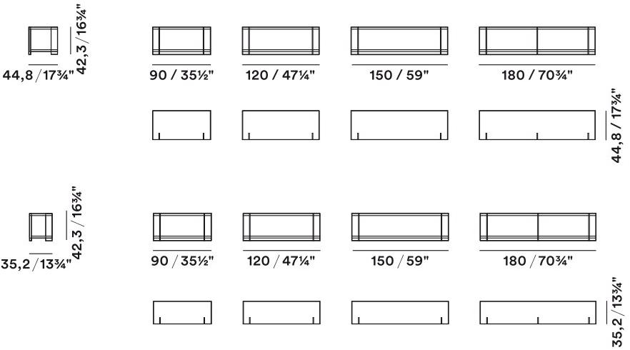 JESSE Низкий лакированный журнальный столик с журнальной полкой Simon system sun-id-1489380 - Вид №2