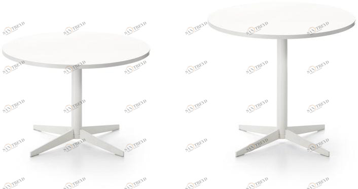 Sinetica Низкий круглый журнальный столик с основанием 4 звезды Multitask sun-id-1477833