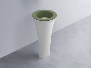 AMLA45-AG+AMPILT-LN+AMCOLT-BL Раковина Amedeo Tondo отдельностоящая cielo Enjoy + Amedeo