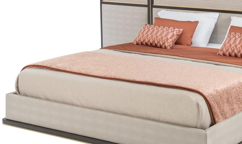 FRATO Кожаная кровать King size с высоким изголовьем Kent sun-id-1416266 - Вид №2