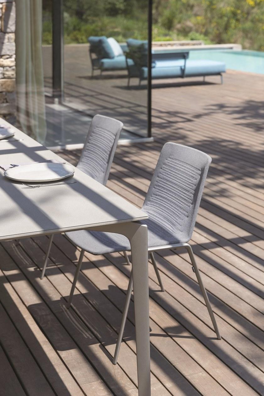 FAST Садовое кресло из алюминия с дренажной тканью Zebra knit 452 - Вид №7