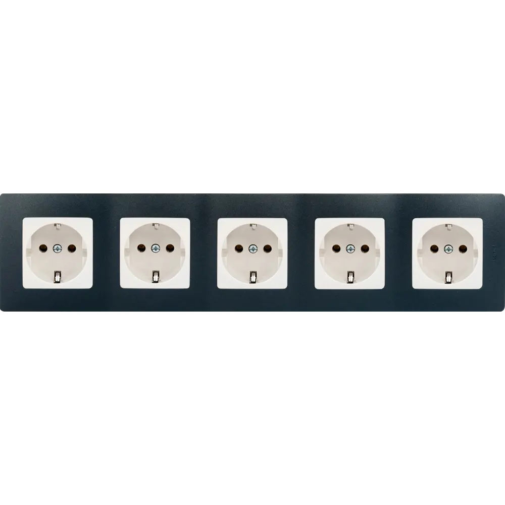 Рамка Legrand Etika на 5 постов антрацит для розеток и выключателей 17367933 STLM-0008062 - Вид №2
