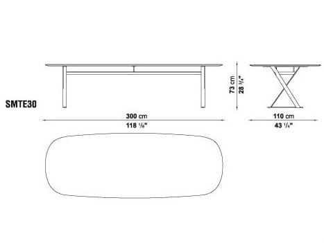 Прямоугольный стол с столешницей из МДФ Maxalto пафос ARCH-00153152 - Вид №9
