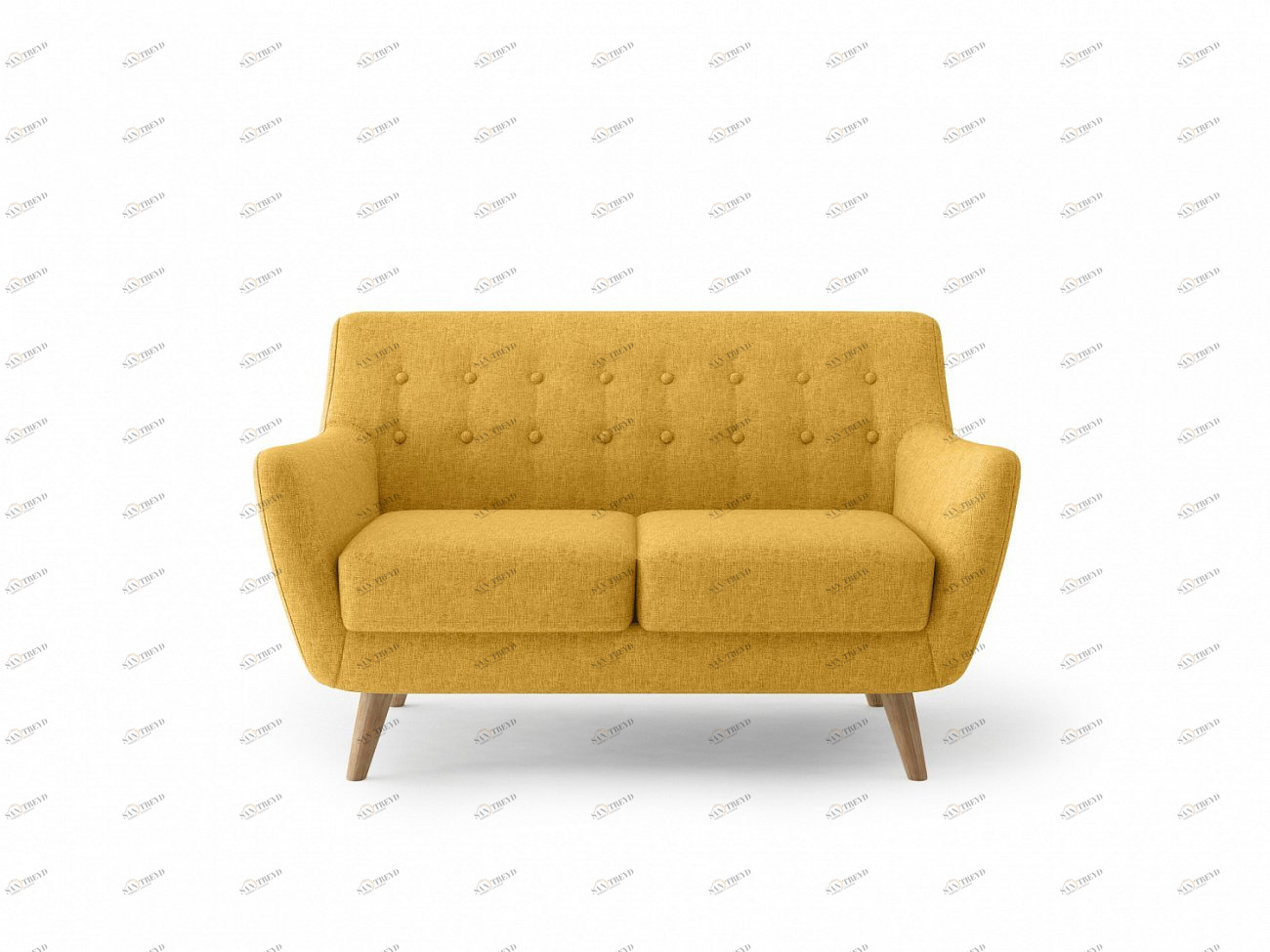 Диван двухместный горчичный Picasso BRADEX HOME  00-3973997 Желтый 