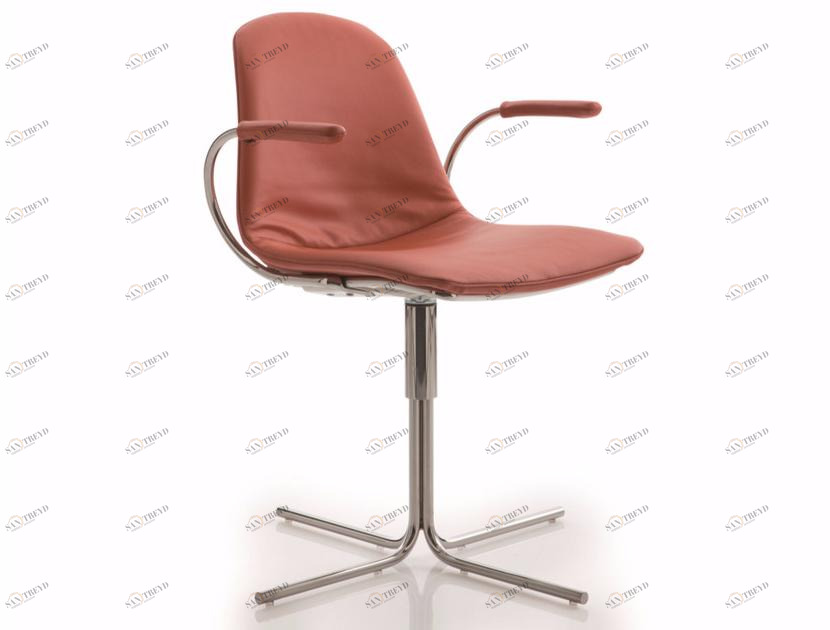 Luxy Стул с обивкой из ткани с 4 спицами и подлокотниками Epoca sun-id-1379718