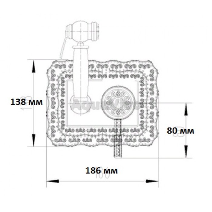 Смеситель встраиваемый для биде Zorg A 116 BD SL Смеситель для кухни Zorg  - Вид №3