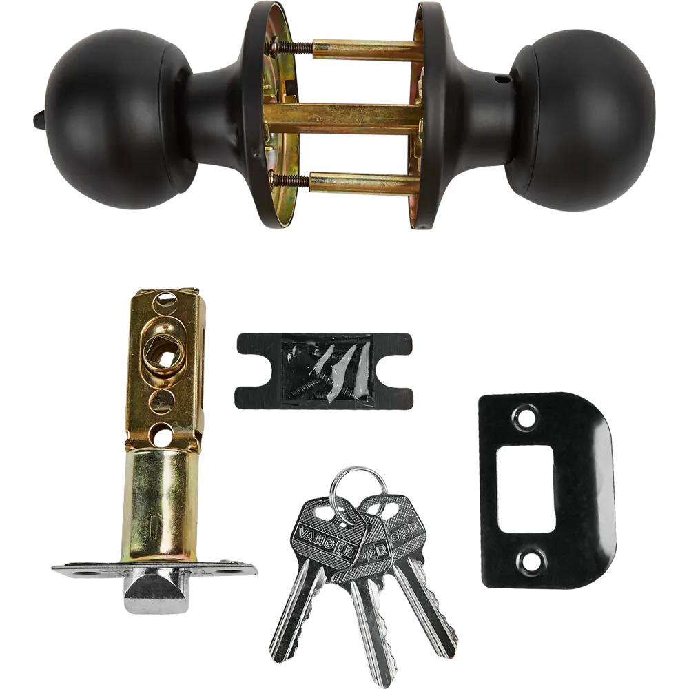 ARMEX Ручка-кноб с фиксатором черная матовая 6072-01-BLM 85088979 STLM-0058601 - Вид №1