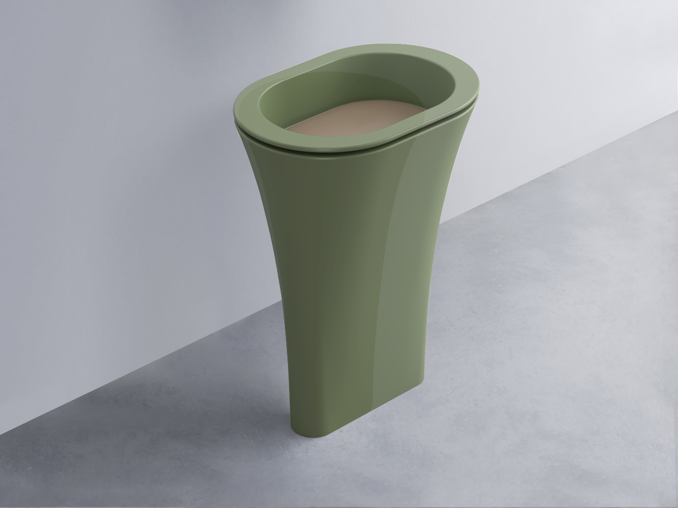 AMLA65-AG+AMPILO-AN+AMCOLO-AG Раковина Amedeo Ovale отдельностоящая cielo Enjoy + Amedeo Ceramica Cielo