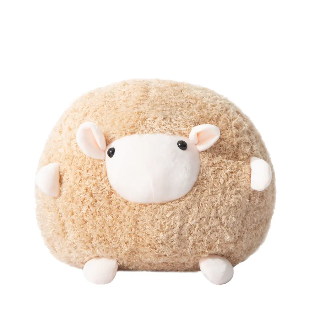 СТОЛИЦА ТЕКСТИЛЯ Декоративная подушка Барашек бежевая круг Ø30 см 89428272 STLM-1566501