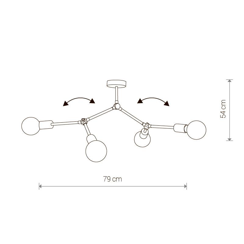 Подвесная люстра Nowodvorski Twig 9140 NOWODVORSKI TWIG 313547 Черный  - Вид №1