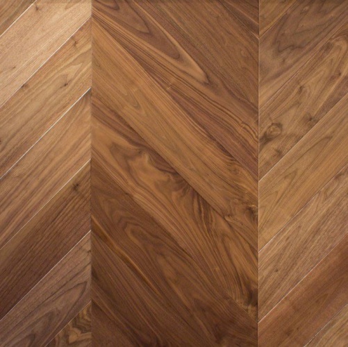 Паркет Ёлка Marco Ferutti Louvre Американский 15*90*485мм Орех Европейский (Грецкий) Любая на выбор (Гладкая) 485х90 мм 2600700105 - Вид №1