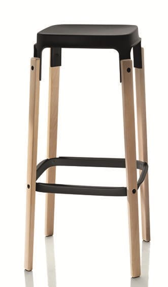 Высокий стул из стального листа и дерева Magis Steelwood ARCH-00139289 - Вид №6