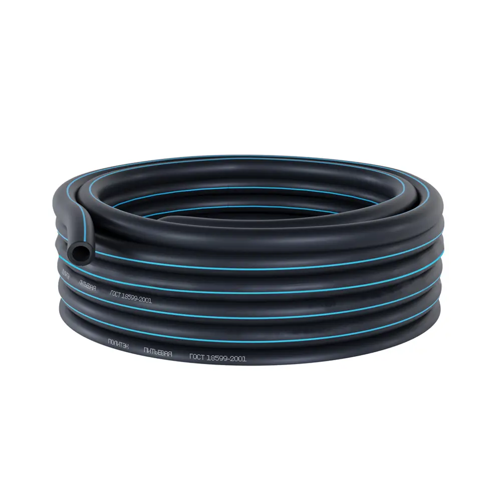 Труба ПНД питьевая ø63x3.8 мм 100 м ПОЛИТЭК STLM-2001694 - Вид №1