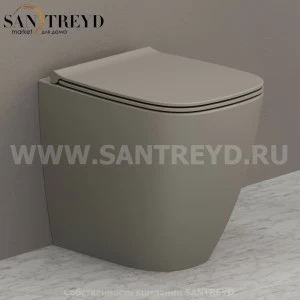 GN002GH Приставной унитаз напольный Белый Ceramica Globo GENESIS Италия