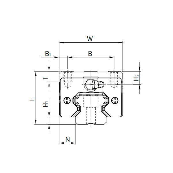 IS549 Каретка HGH25HAZAH ISKRA  - Вид №1