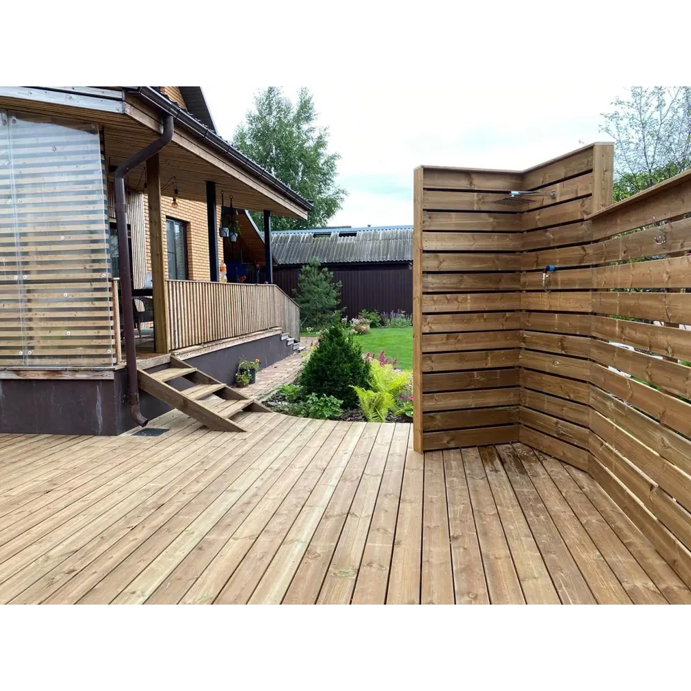 Доска штакетник импрегнированная 15x90x2000 мм 0.18 м² РУСШПАЛА STLM-2170819 - Вид №4