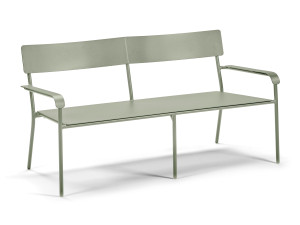 Алюминиевая садовая скамейка с порошковым покрытием с подлокотниками