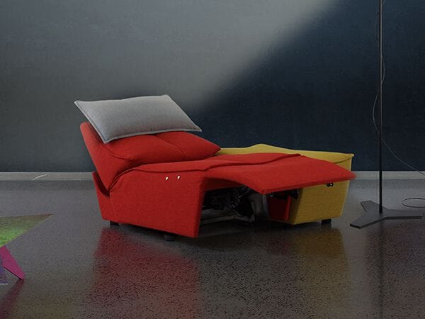 Кресло с откидной спинкой из ткани Calia Italia Modular ARCH-00113179