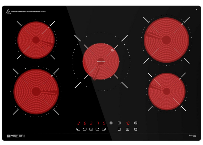 9168764 Электрическая варочная поверхность Meferi MEH755BK ULTRA STDN-0037585 - Вид №1