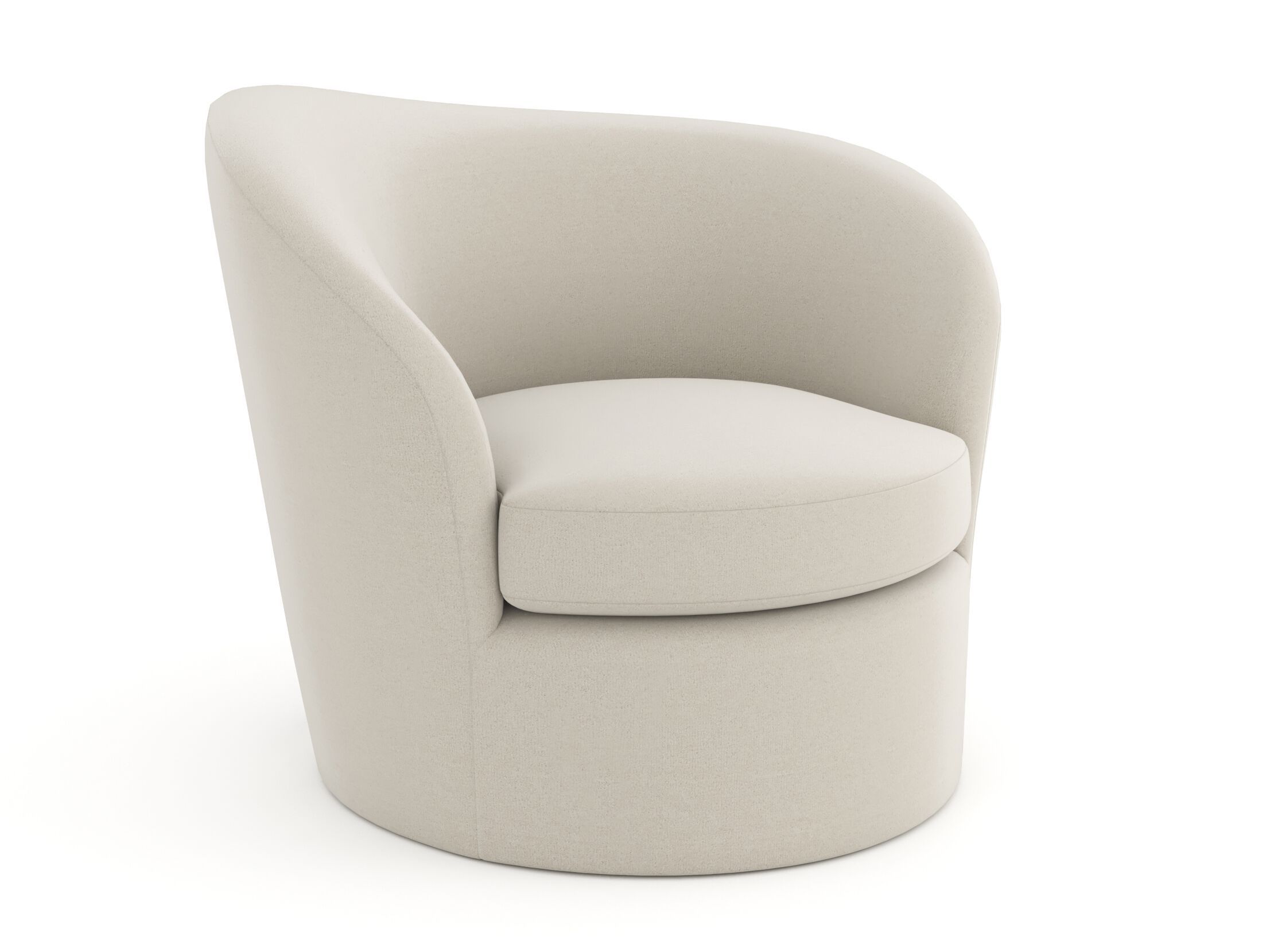 Тканевое вращающееся кресло с подлокотниками Caracole QUASI ARCH-00068658 - Вид №1
